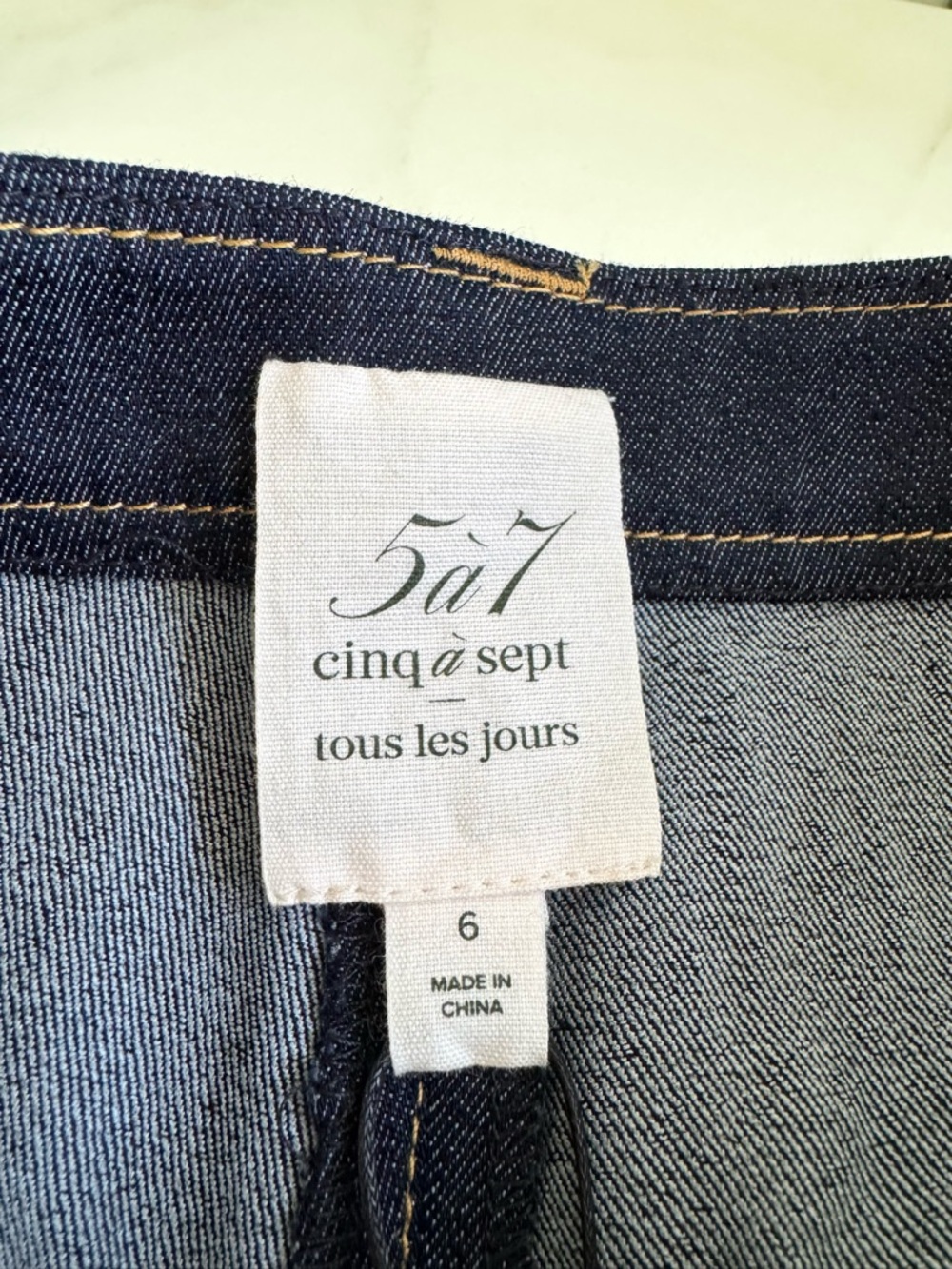 Cinq a Sept Long Benji Jeans Sz 6 - Picture 3 of 12